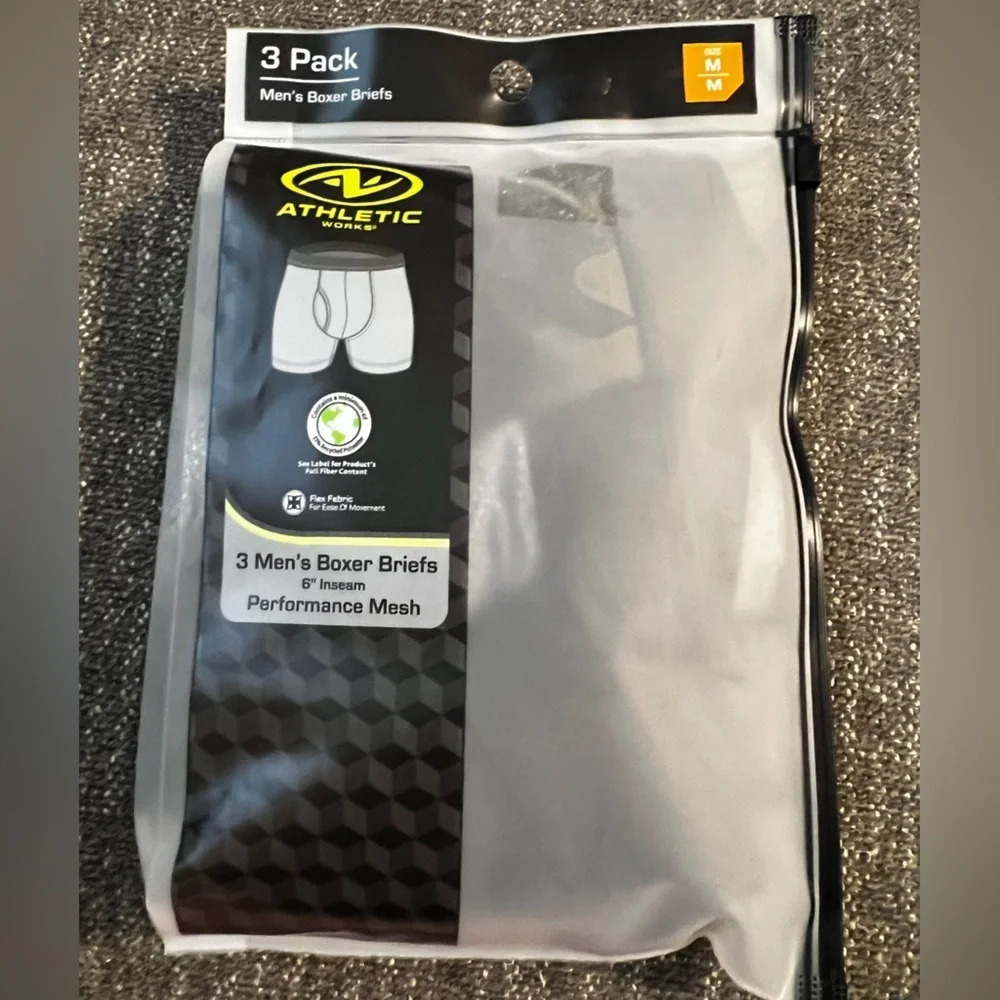NWT Athletic works (3 pack) Men's Boxer Briefs